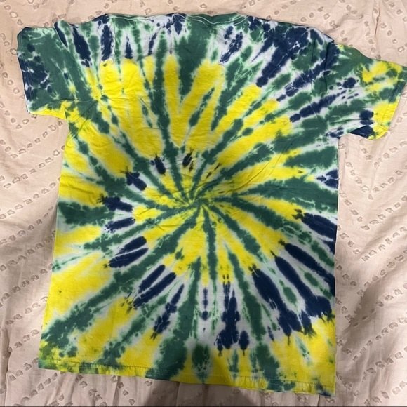 NEW Swirl Tie Dye Unisex Short Sleeve T Shirt Top Medium - Picture 3 of 6